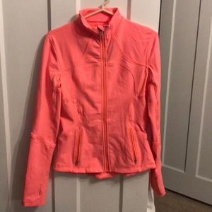 Neon coral lululemon jacket